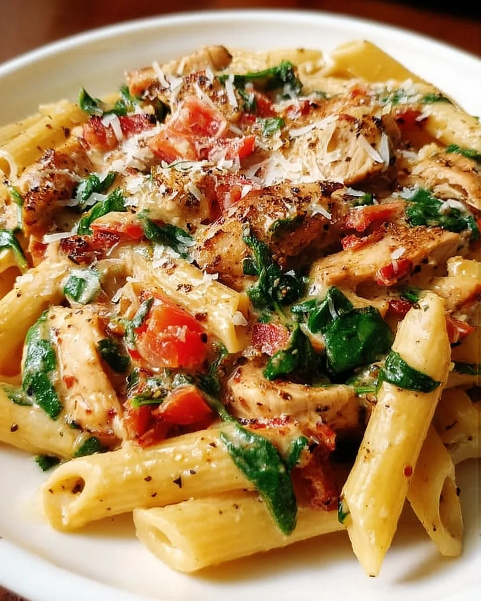 Creamy Chicken Pasta with Bacon Creamy