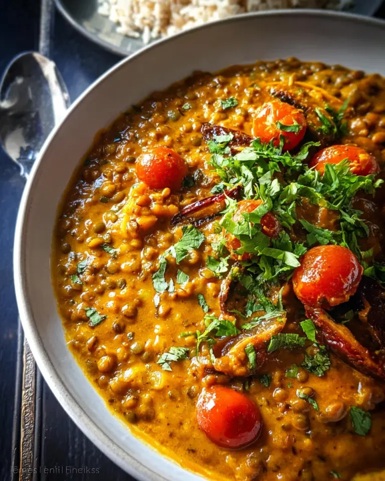 Creamy Coconut Lentil Curry Recipe