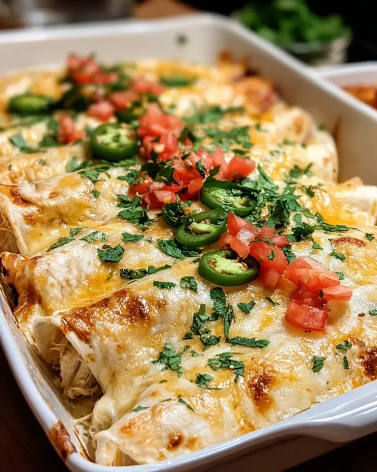 Creamy White Chicken Enchiladas