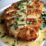 Crispy Parmesan Chicken with a Rich Garlic Sauce Crispy Parmesan Chicken with a Rich Garlic Sauce