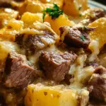Crockpot Loaded Steak and Potato Bake Recipe Crockpot Loaded Steak and Potato Bake Recipe