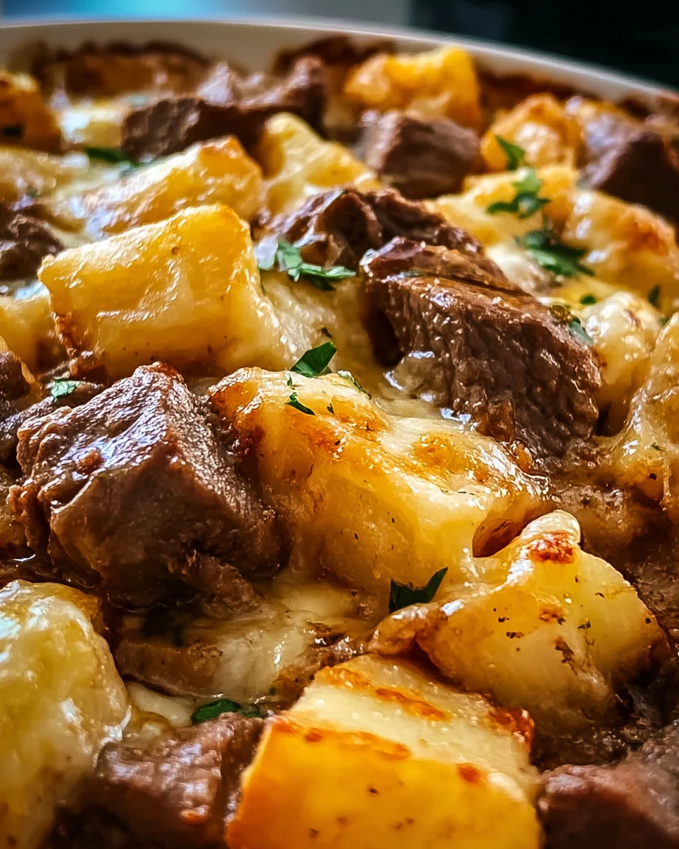 Crockpot Loaded Steak and Potato Bake Recipe Crockpot