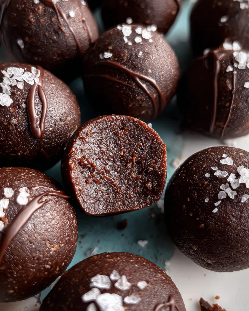 Dark Chocolate Protein Balls (No Bake, Low Carb) Dark