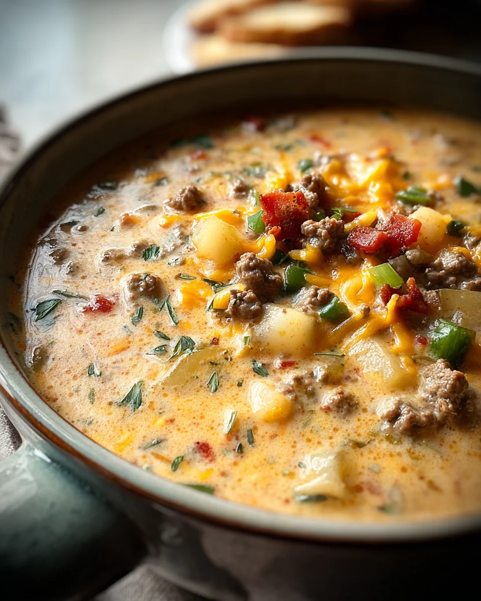 Easy Cheeseburger Soup Easy