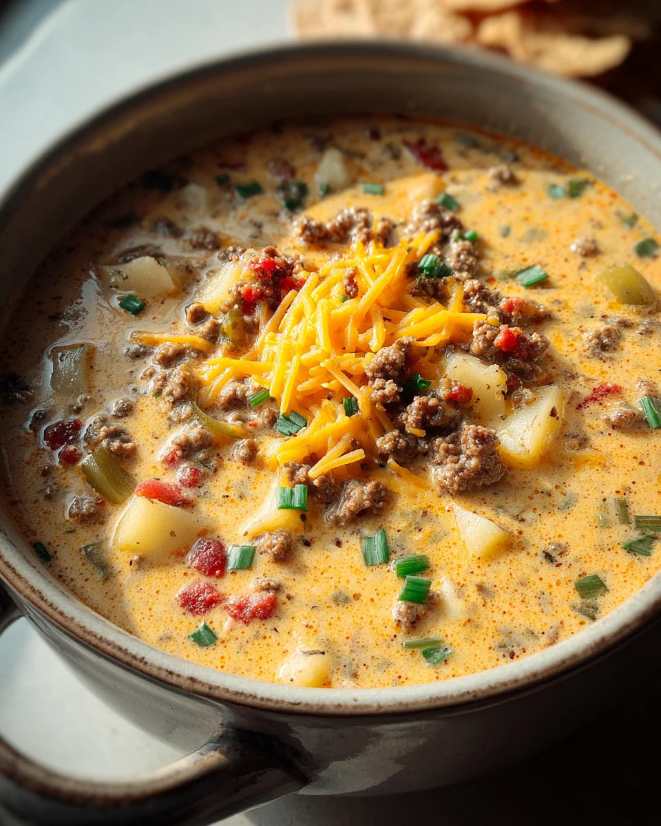 Easy Cheeseburger Soup Easy