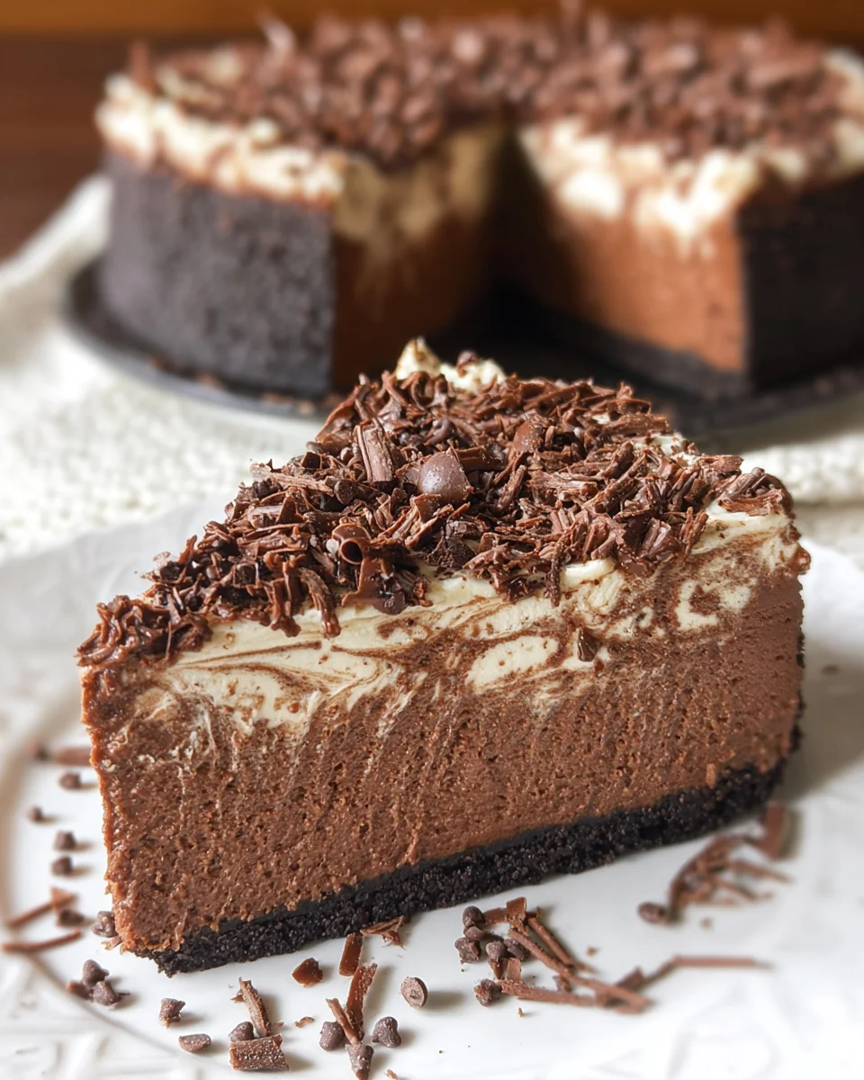 Easy No Bake Chocolate Cheesecake Easy