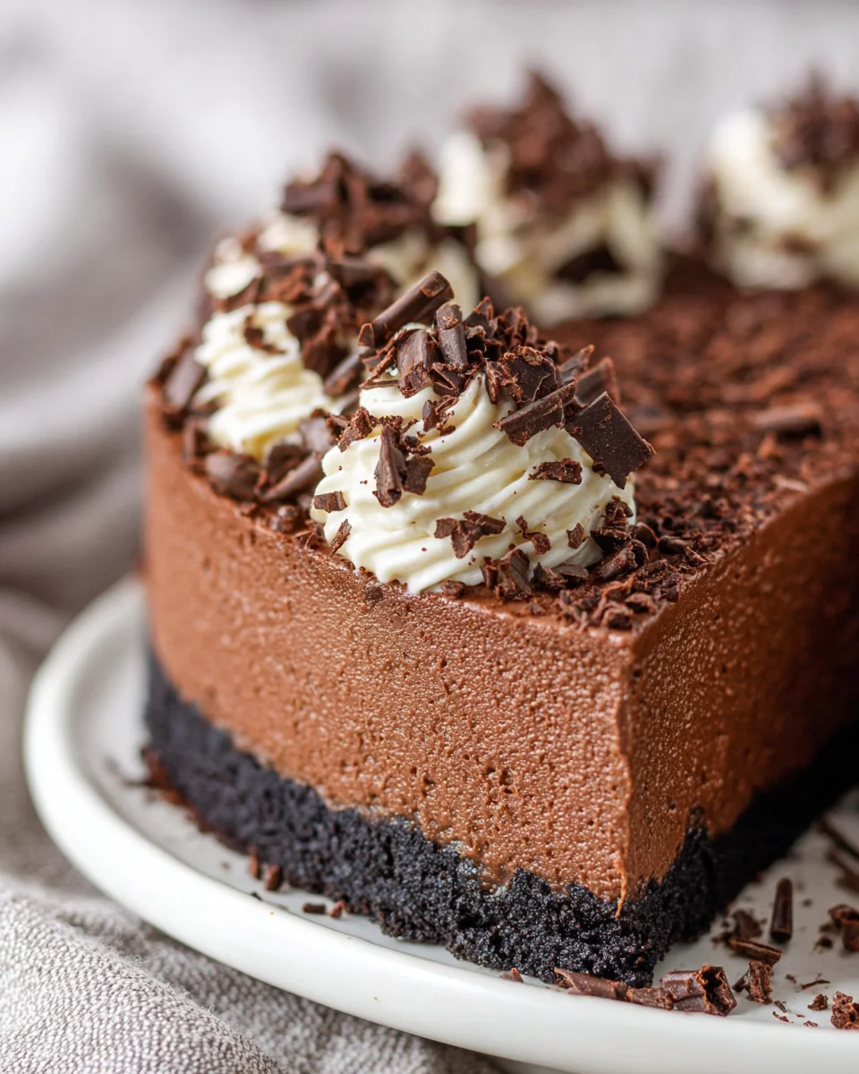 Easy No Bake Chocolate Cheesecake Easy