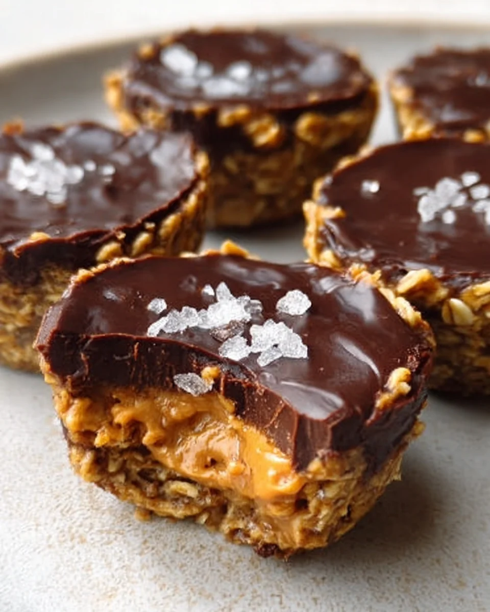 Easy No Bake Peanut Butter Oat Cups Easy