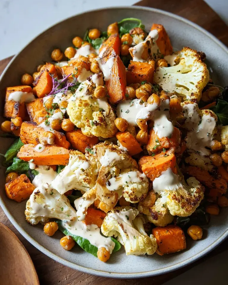 Easy Nourish Bowl Recipe with Tahini Yogurt Dressing