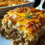 French Onion Ground Beef and Rice Casserole French Onion Ground Beef and Rice Casserole
