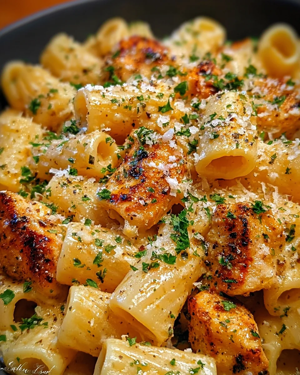 Garlic Butter Chicken with Rigatoni and Parmesan Garlic Butter Chicken with Rigatoni and Parmesan