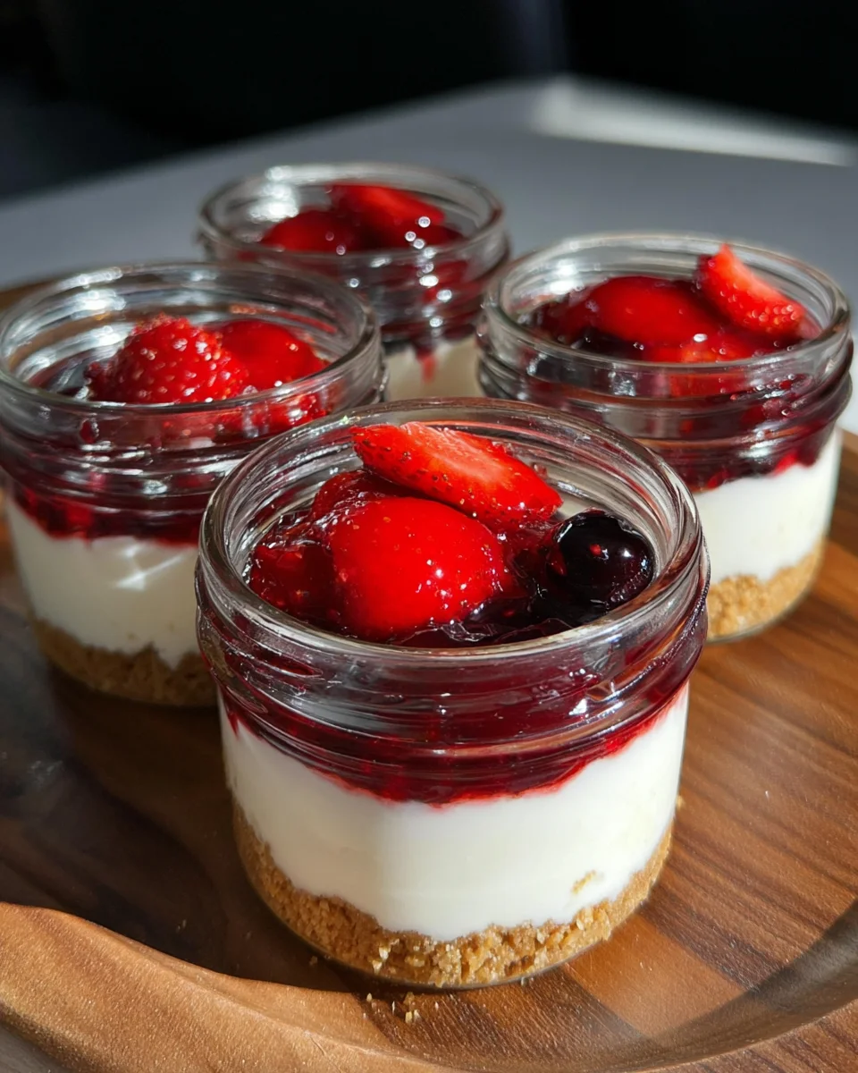 High Protein Cheesecake Jars High