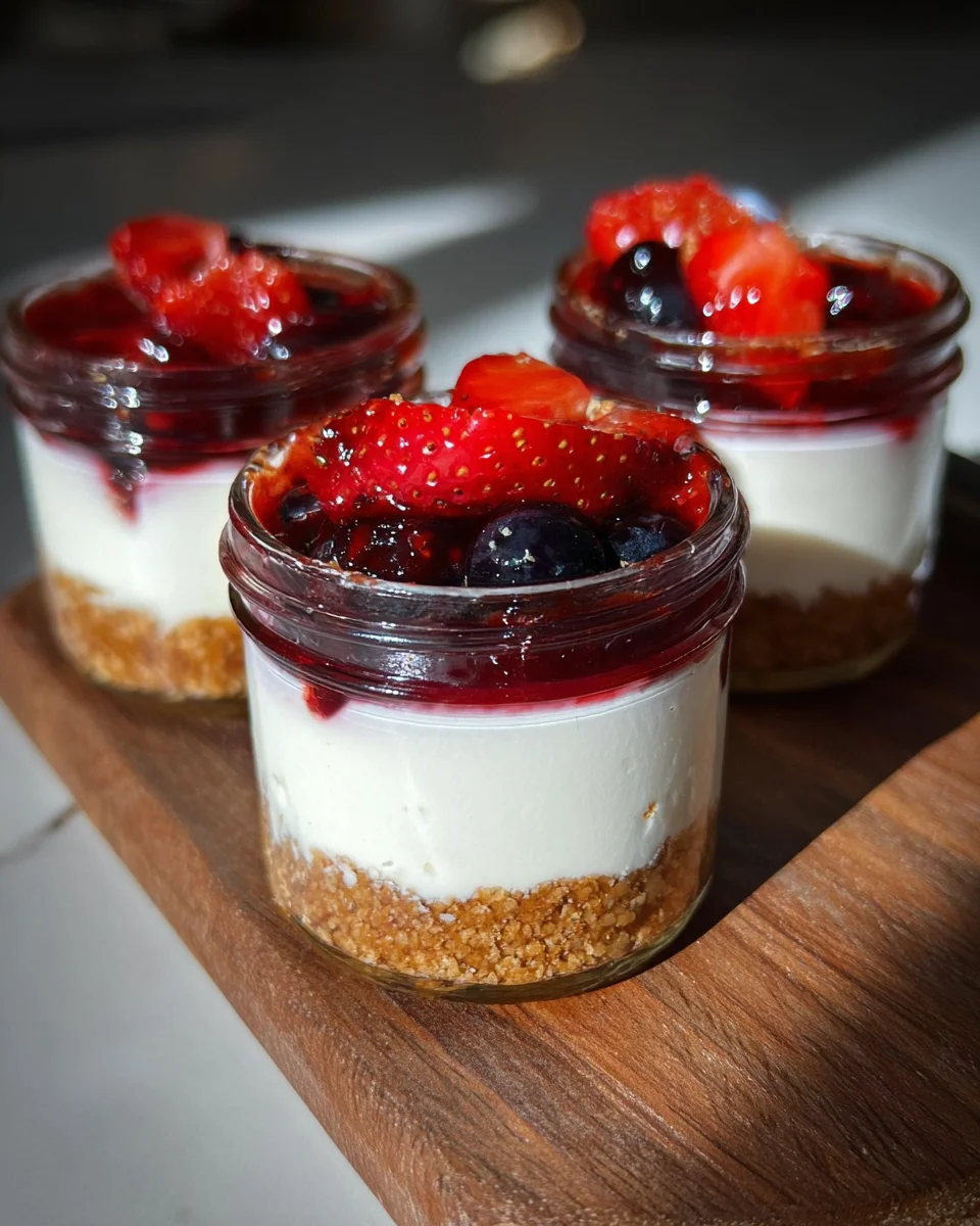 High Protein Cheesecake Jars High