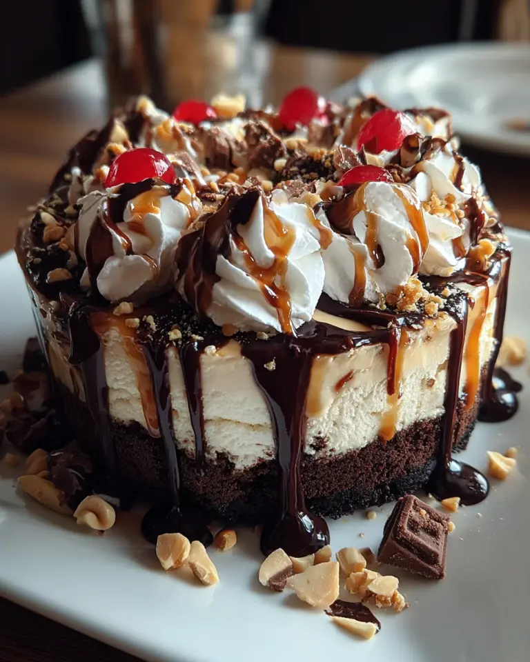 Hot Fudge Sundae Brownie Cheesecake