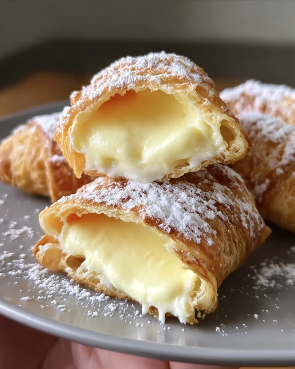 Italian Cream Stuffed Cannoncini Italian