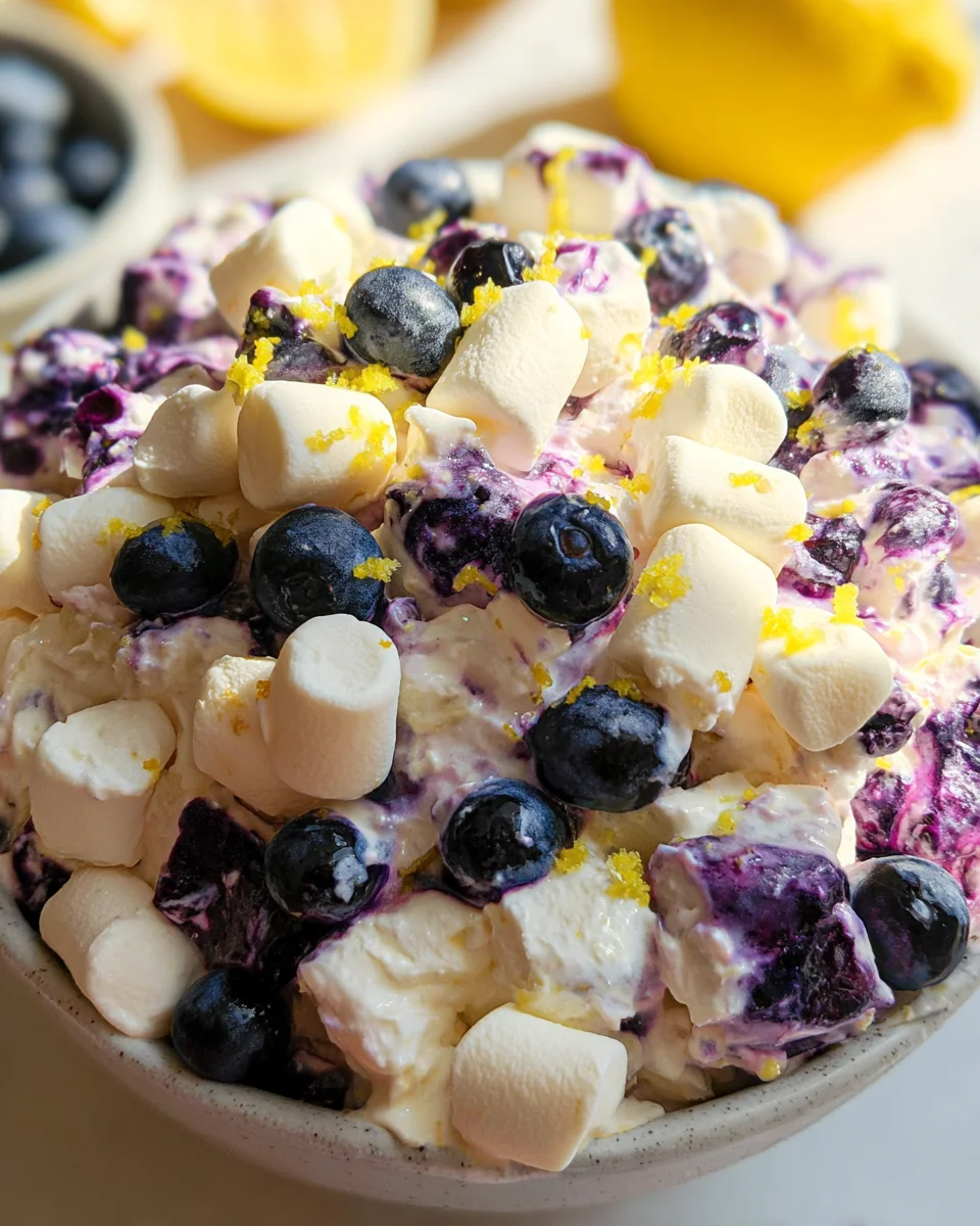 Lemon Blueberry Fluff Lemon