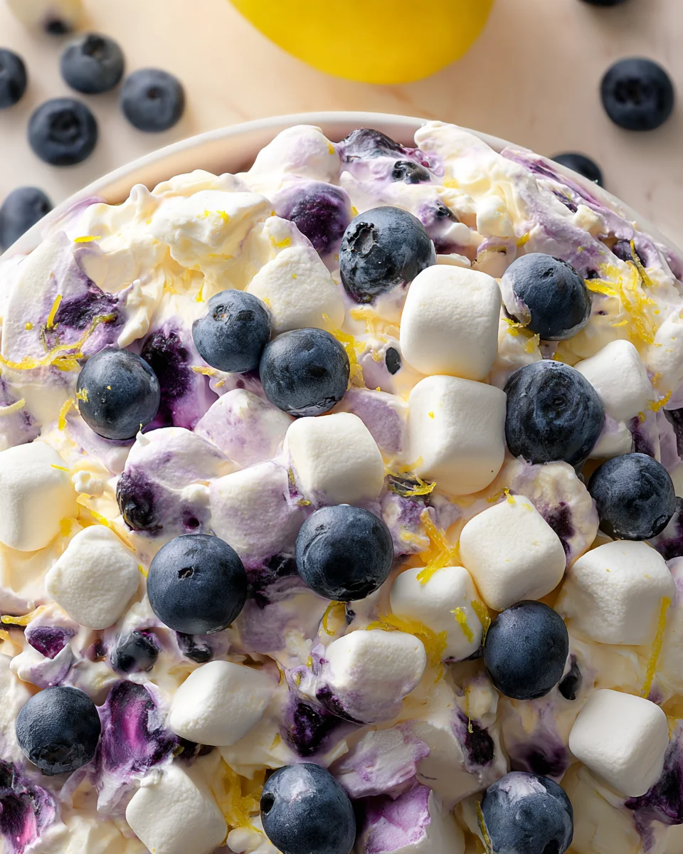 Lemon Blueberry Fluff Lemon