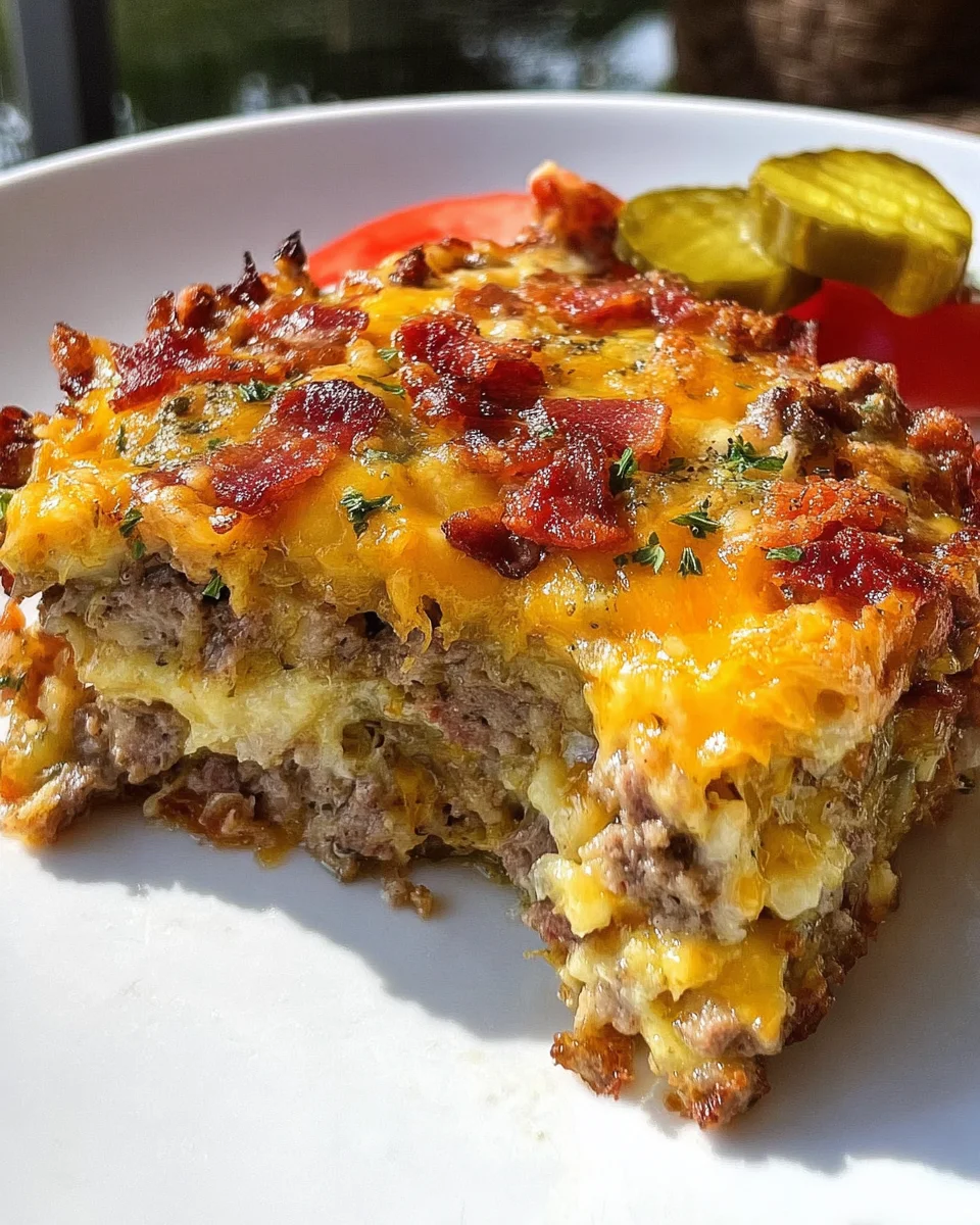 Low-Carb Bacon Cheeseburger Casserole Low-Carb