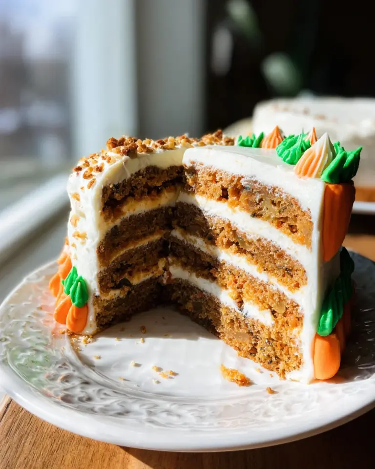 MOIST Vegan Carrot Cake Recipe with Cream Cheese Frosting
