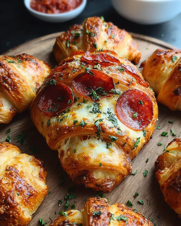 Mozzarella Pepperoni Croissant Rolls