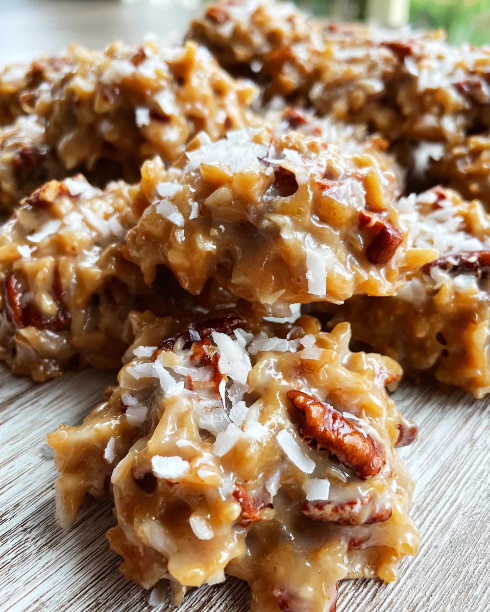 No-Bake Coconut Praline Cookies No-Bake