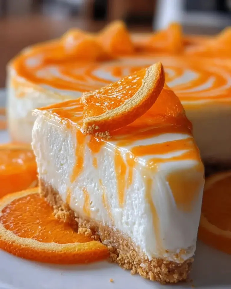 No-Bake Orange Creamsicle Cheesecake