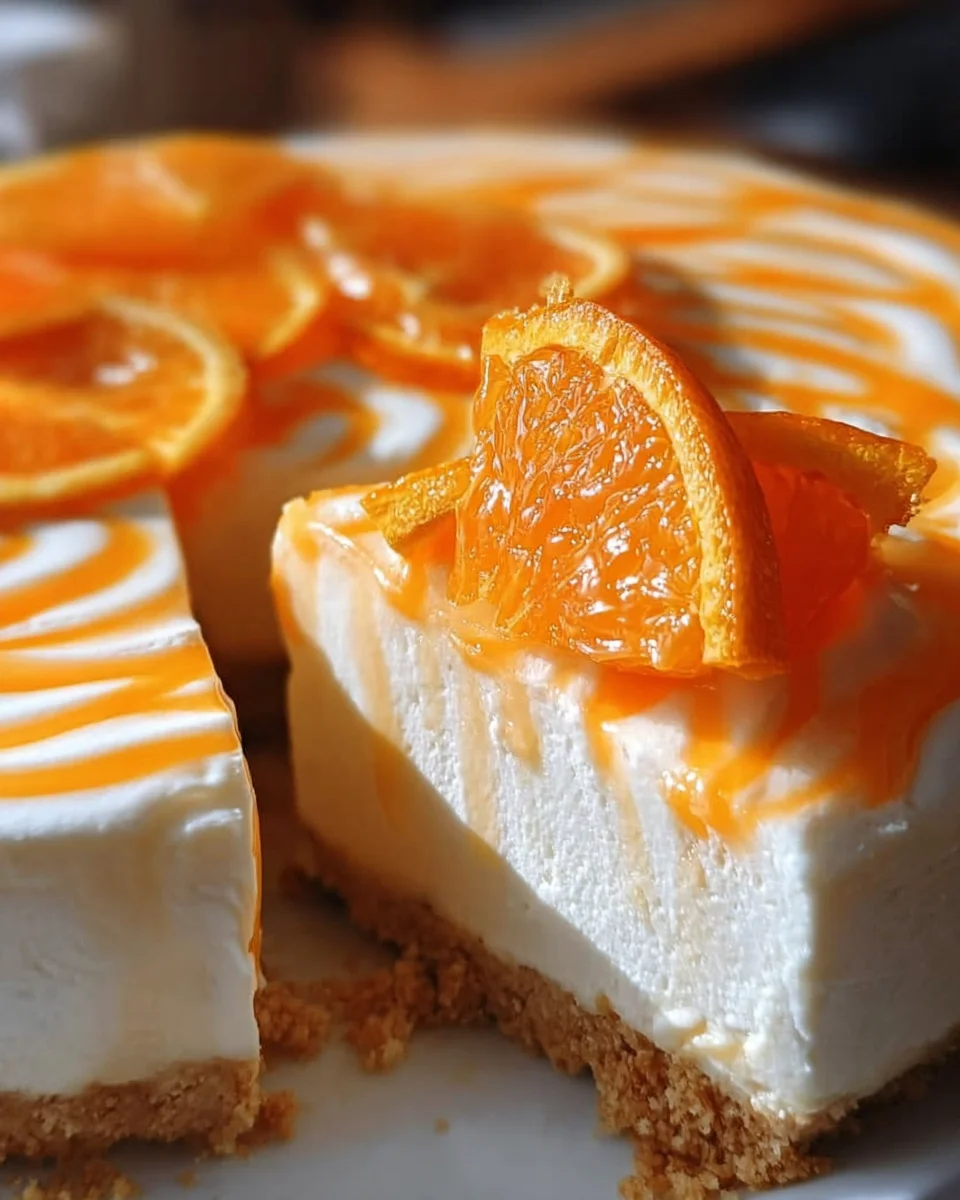 No-Bake Orange Creamsicle Cheesecake No-Bake