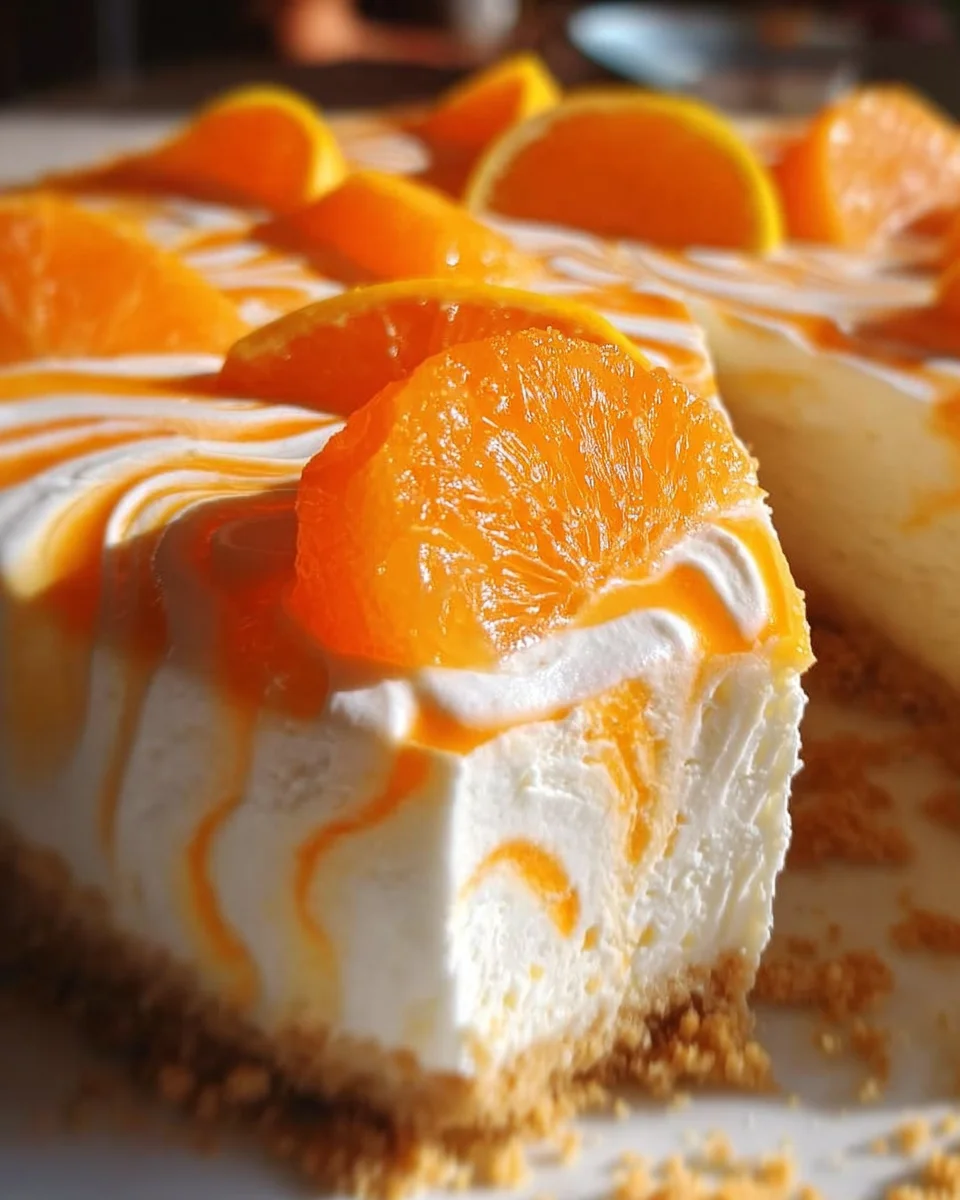 No-Bake Orange Creamsicle Cheesecake No-Bake