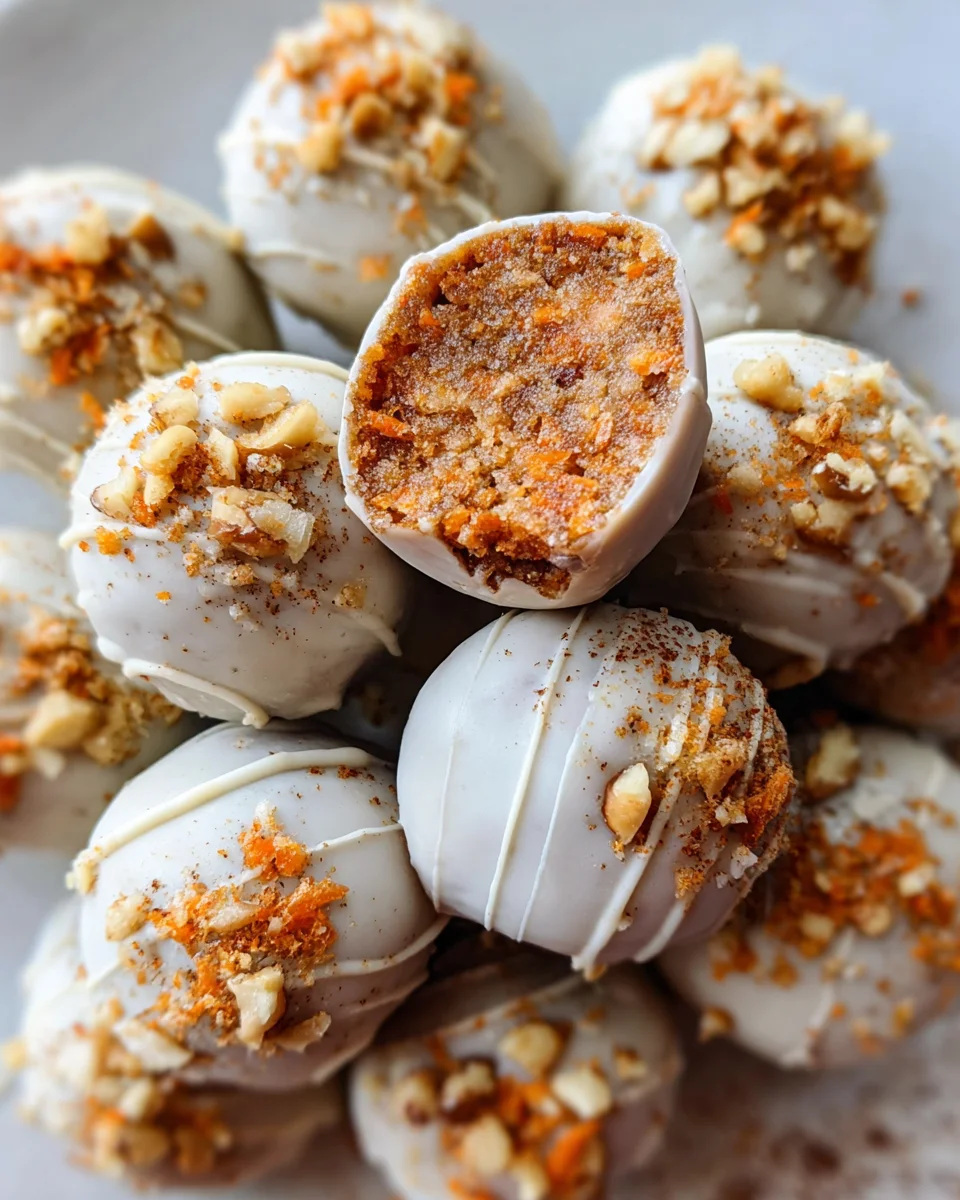 No Bake Carrot Cake Bites No