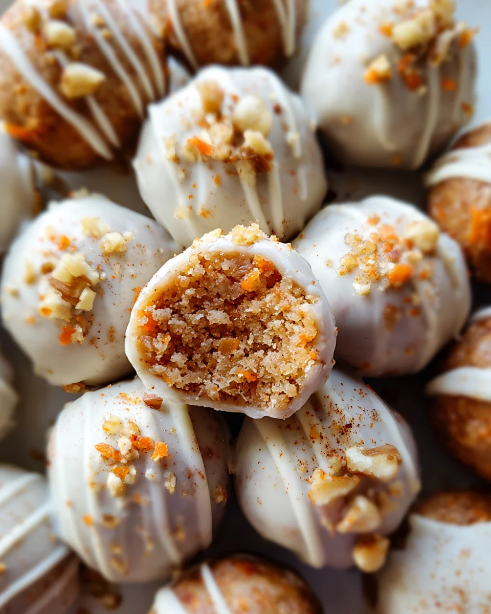 No Bake Carrot Cake Bites No