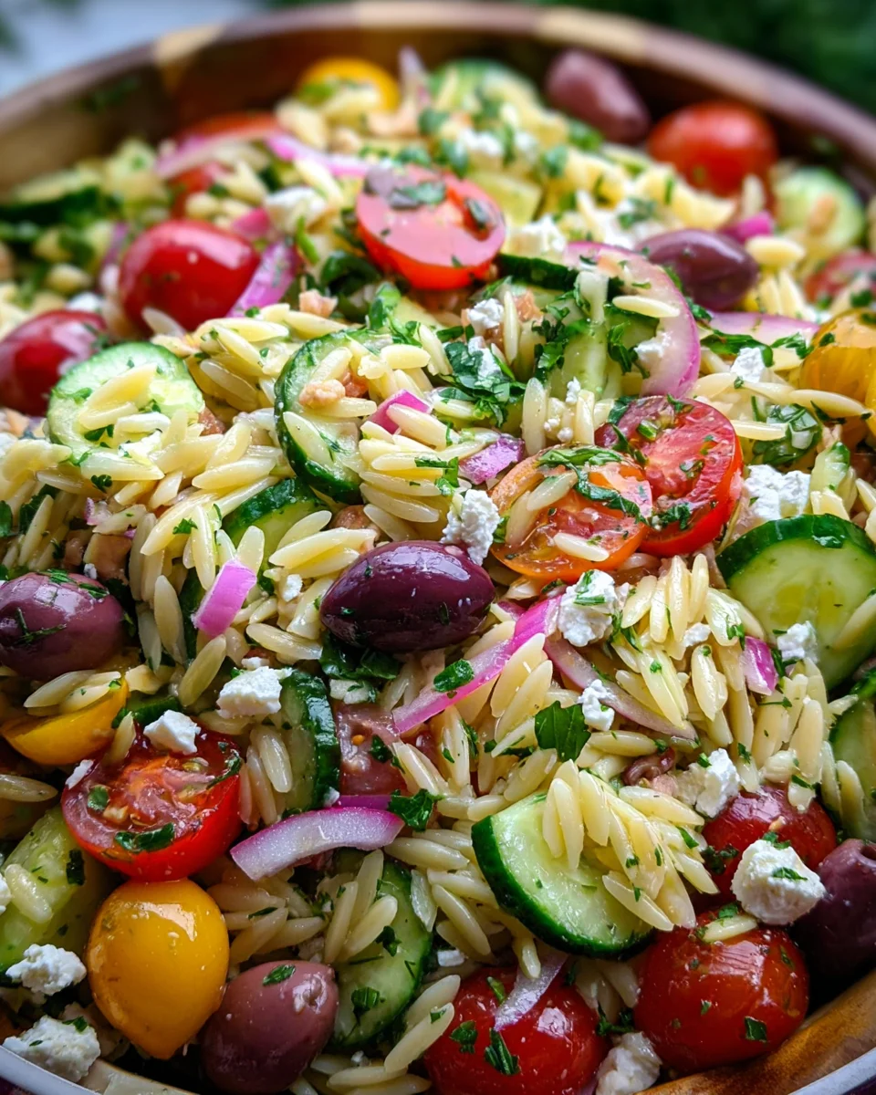 Orzo Pasta Salad Orzo