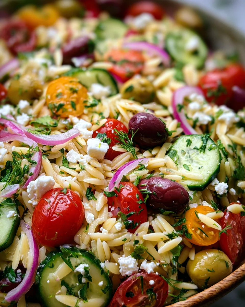 Orzo Pasta Salad Orzo
