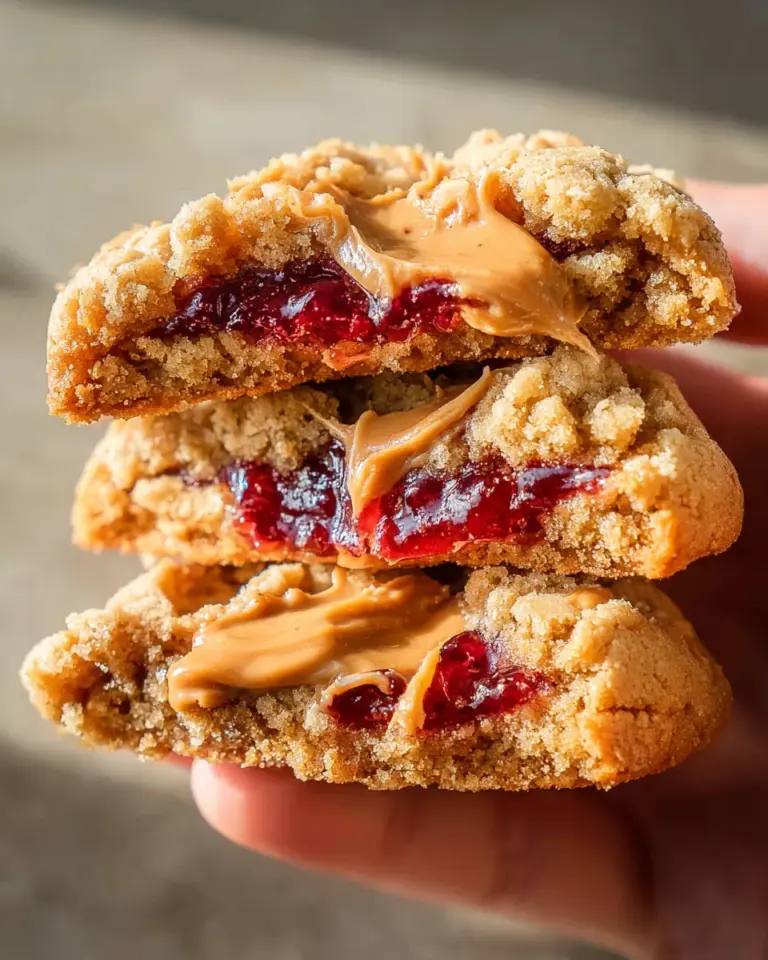 PB&J Stuffed Cookies