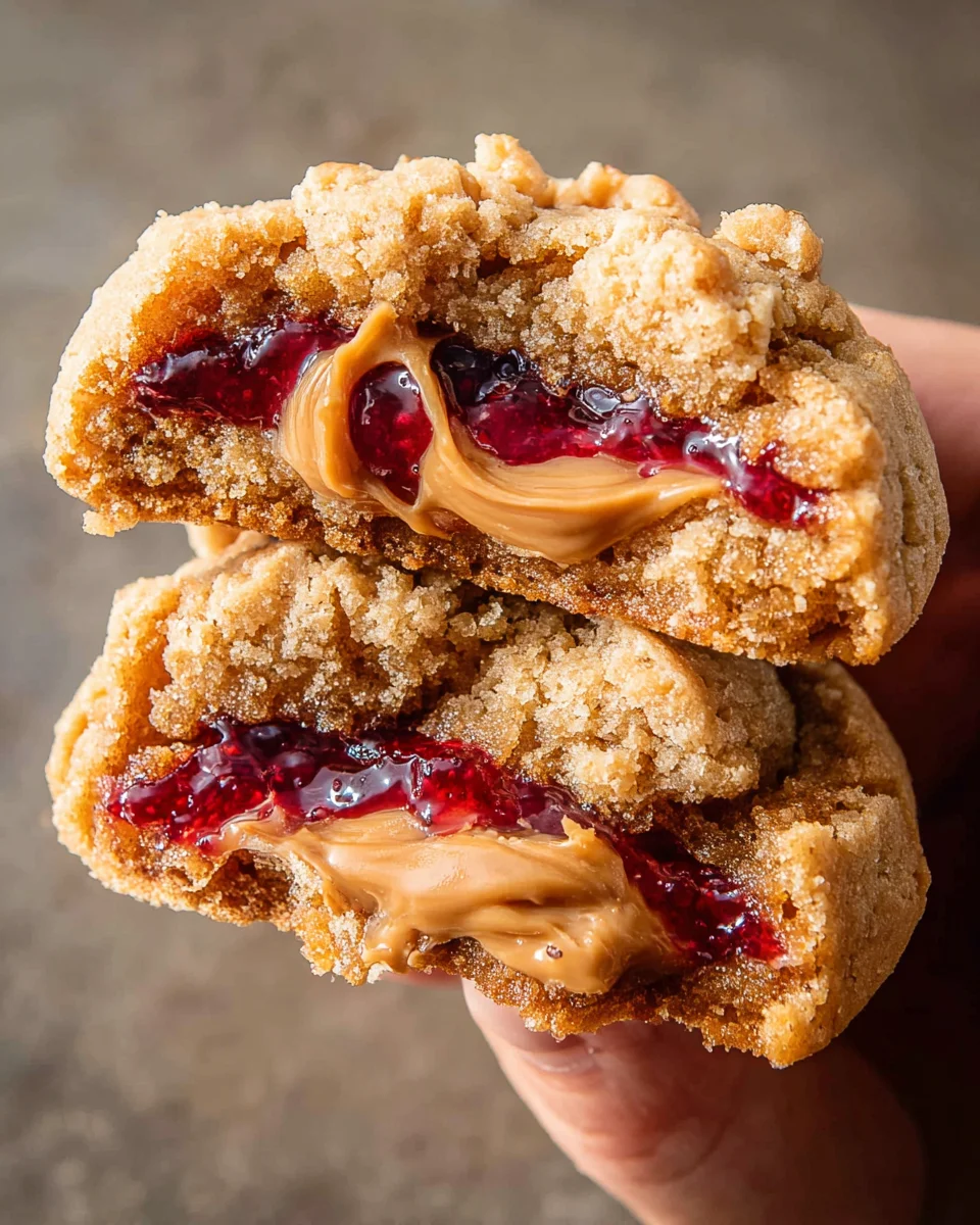 PB&J Stuffed Cookies PB&J