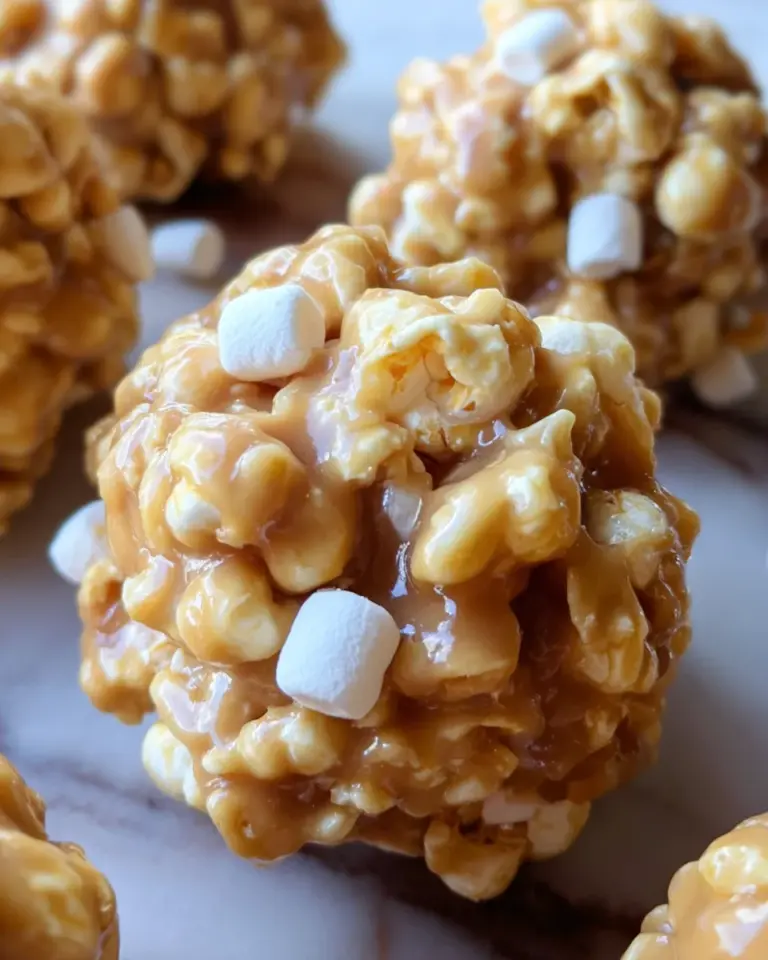 Peanut Butter Popcorn Balls