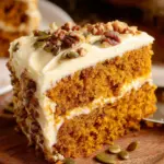 Pumpkin Spice Cake with Brown Sugar Cream Cheese Frosting