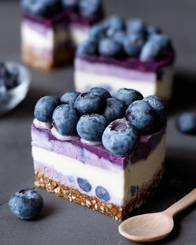 Raw Vegan Blueberry Cheesecake