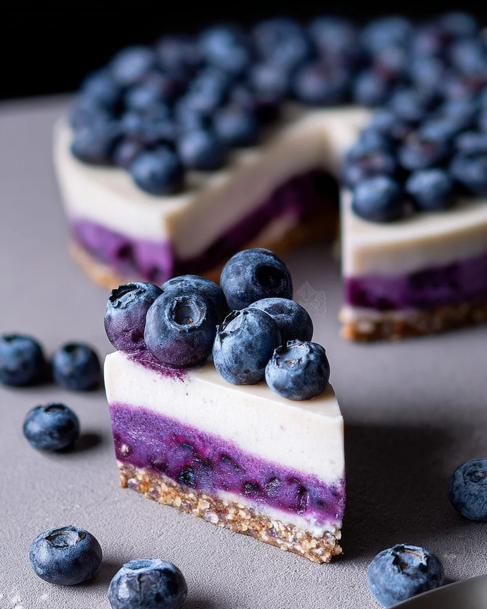 Raw Vegan Blueberry Cheesecake Raw