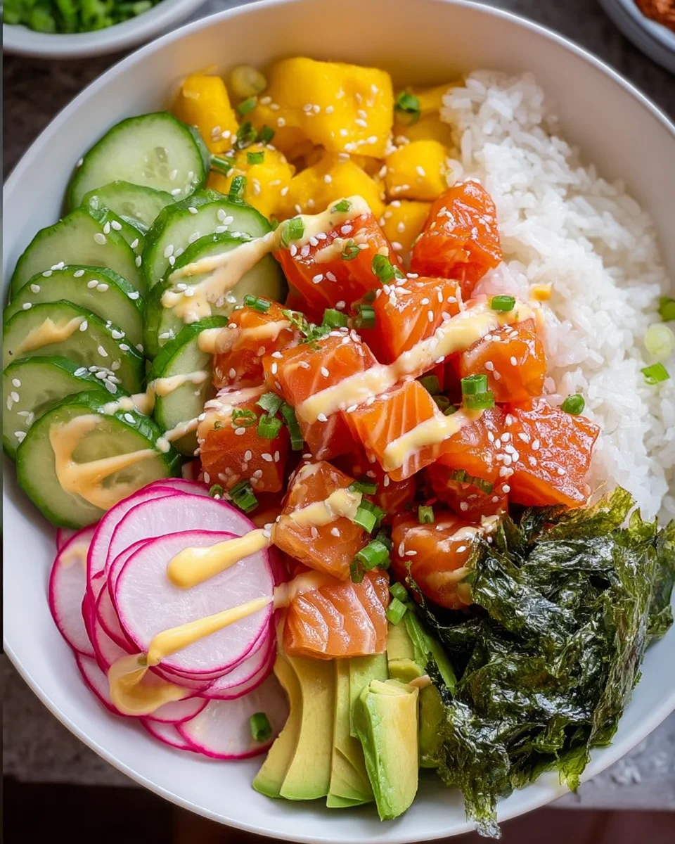 Salmon Poke Bowl Salmon