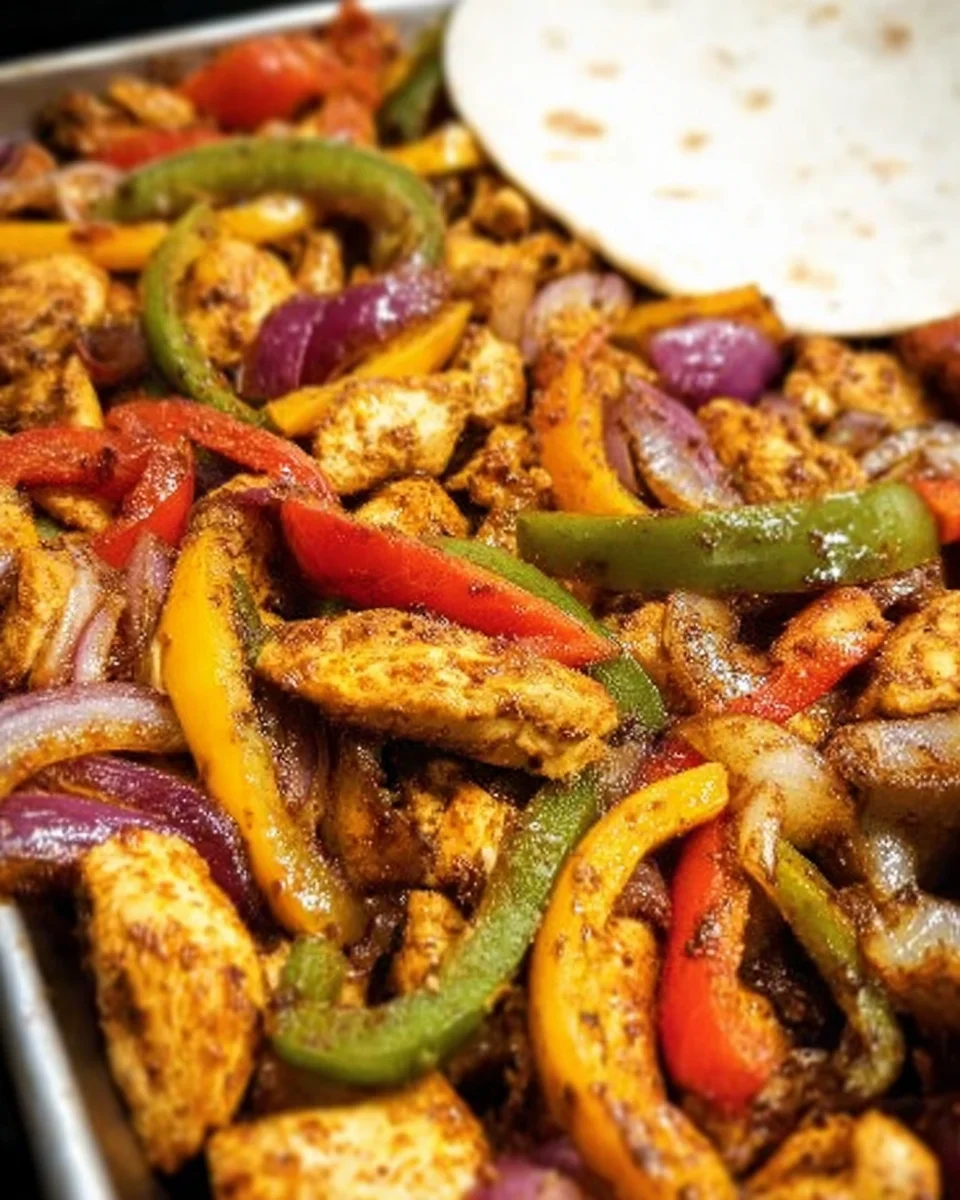 Sheet Pan Chicken Fajitas Sheet