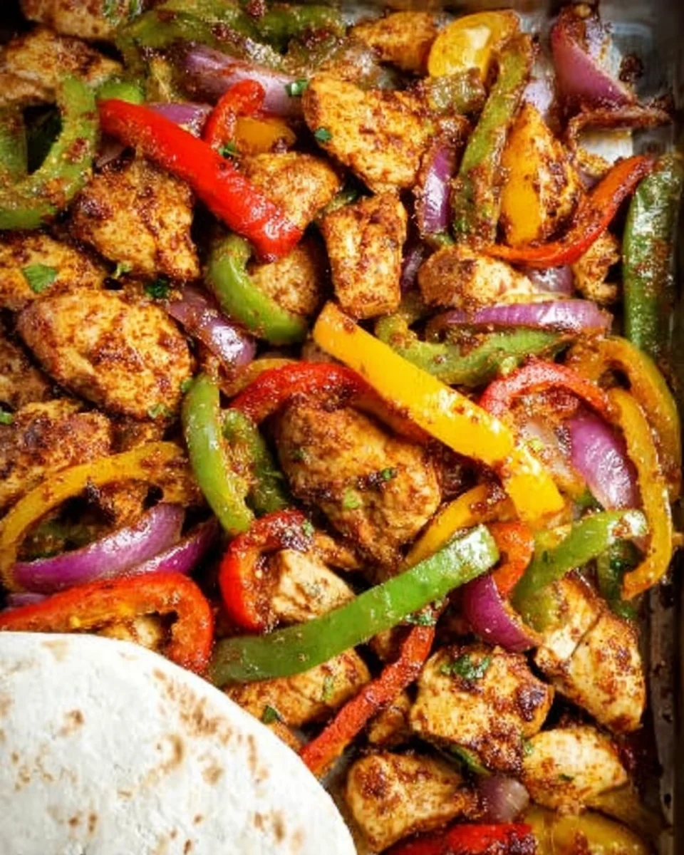 Sheet Pan Chicken Fajitas Sheet