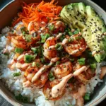 Shrimp Rice Bowls with Spicy Mayo Shrimp Rice Bowls with Spicy Mayo