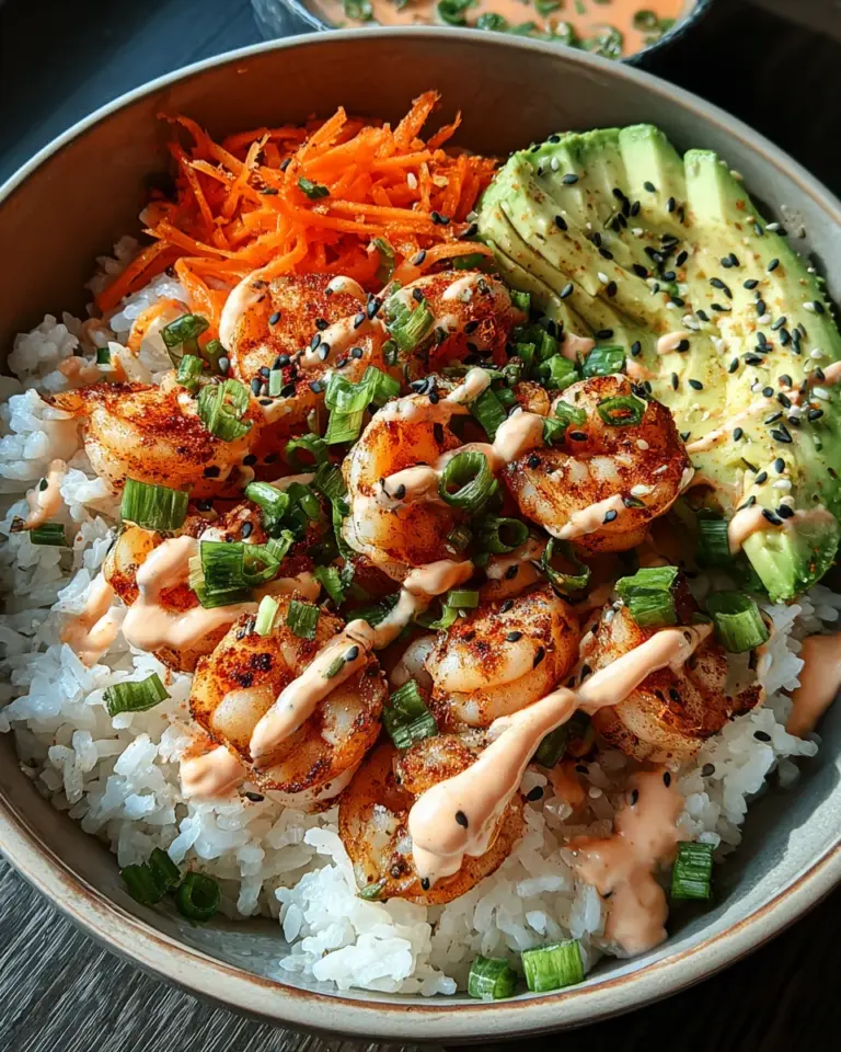 Shrimp Rice Bowls with Spicy Mayo
