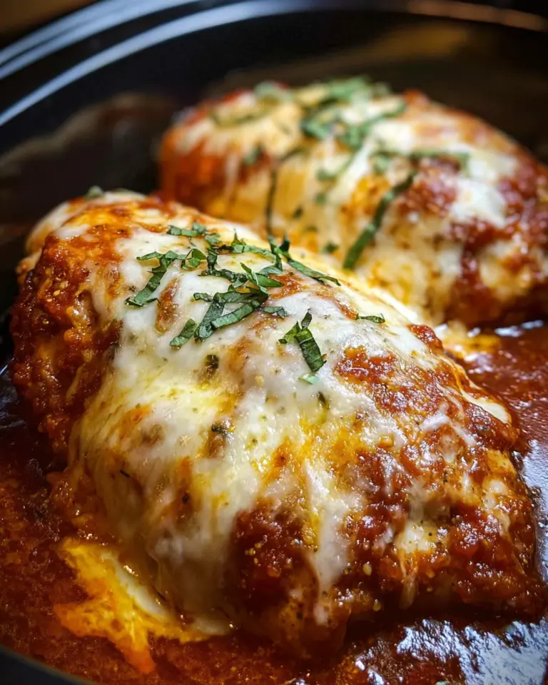 Slow Cooker Cheesy Mozzarella Chicken