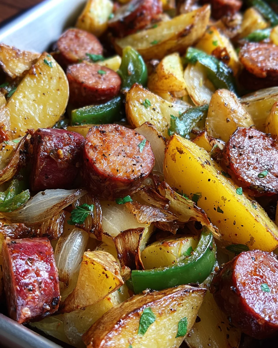 Smoked Sausage and Potato Bake Smoked