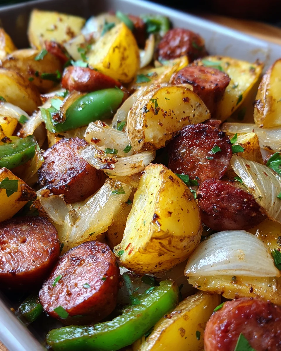 Smoked Sausage and Potato Bake Smoked