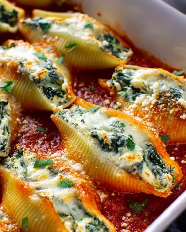 Spinach and Ricotta Stuffed Shells Recipe