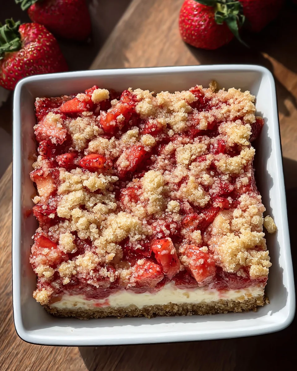 Strawberry Cheesecake Bars Strawberry