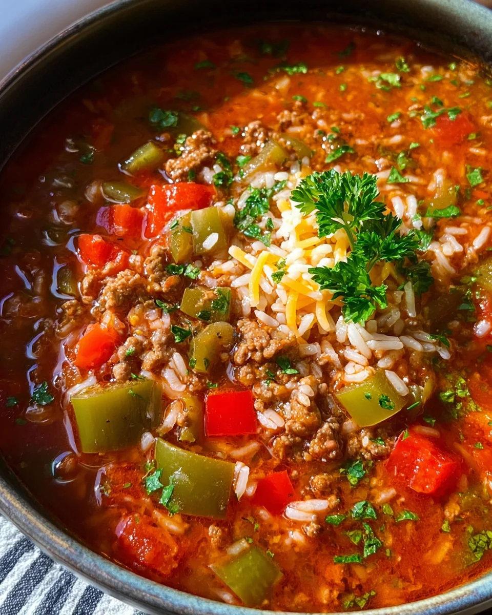 Stuffed Pepper Soup Stuffed