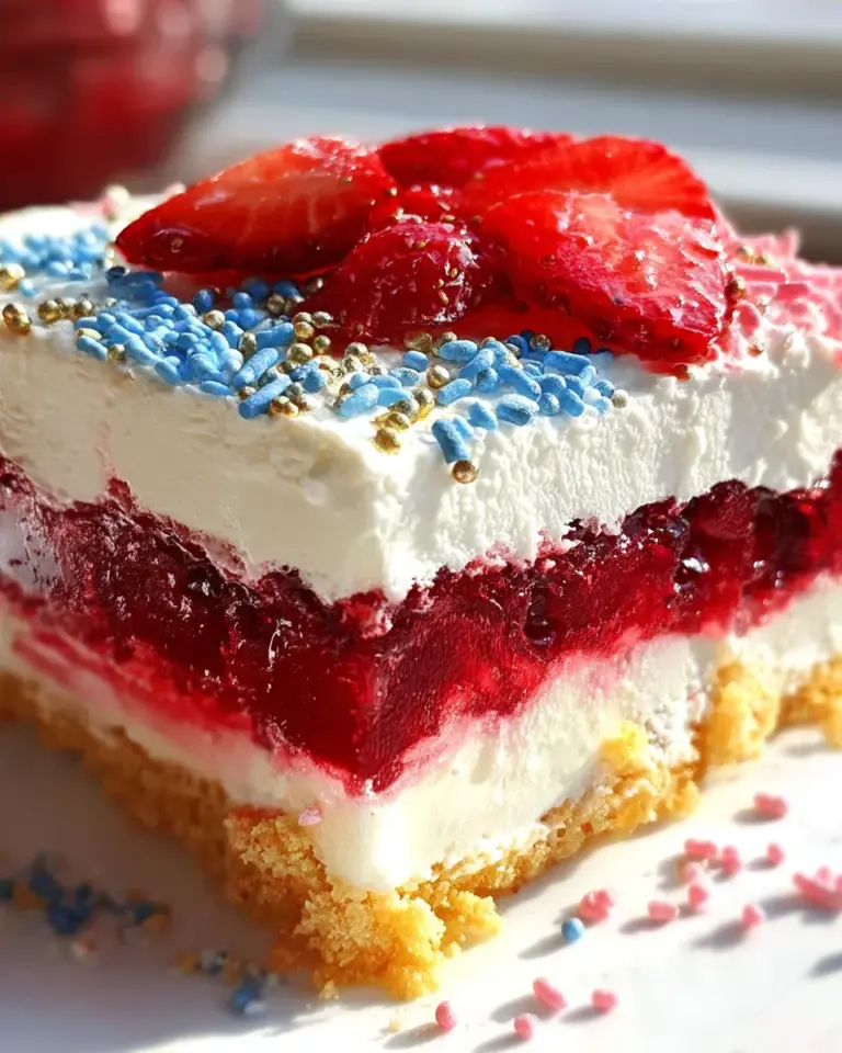 Summer Berry Jello Lasagna